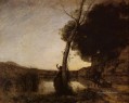 La estrella de la tarde plein air Romanticismo Jean Baptiste Camille Corot